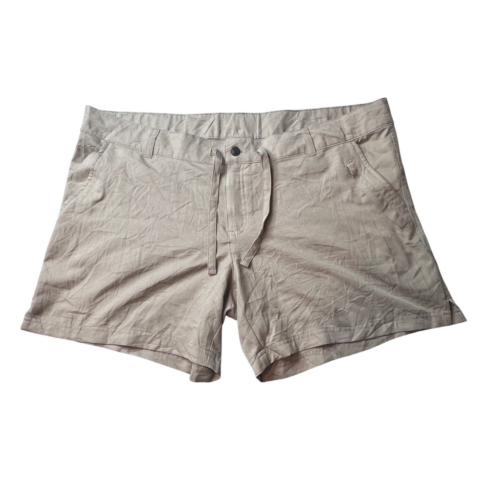 Magellan Outdoors Shorts Womens XXL Tan Hiking Fishing Drawstring Lightweight